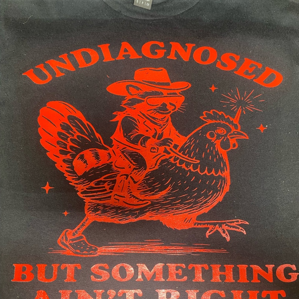"Undiagnosed" Unisex BRAND NEW Funny Graphic Tee Size Small